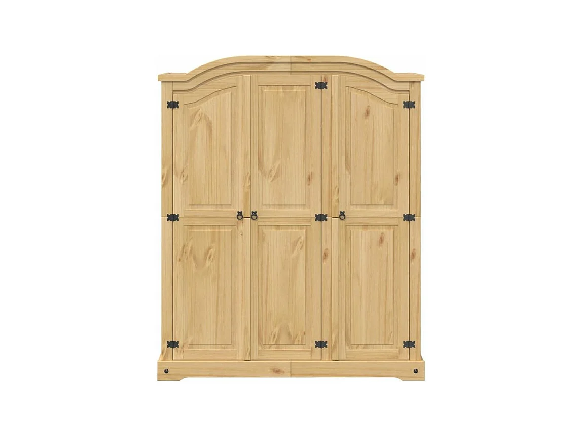 Garde-robe Corona 151,5x52x186 bois de pin massif
