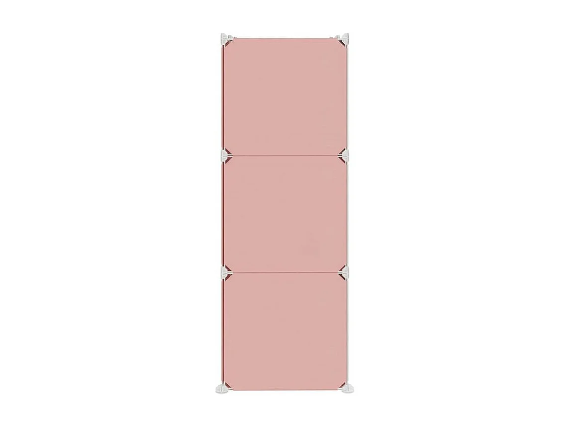 Armoire de rangement pour enfants avec 6 cubes Rose PP