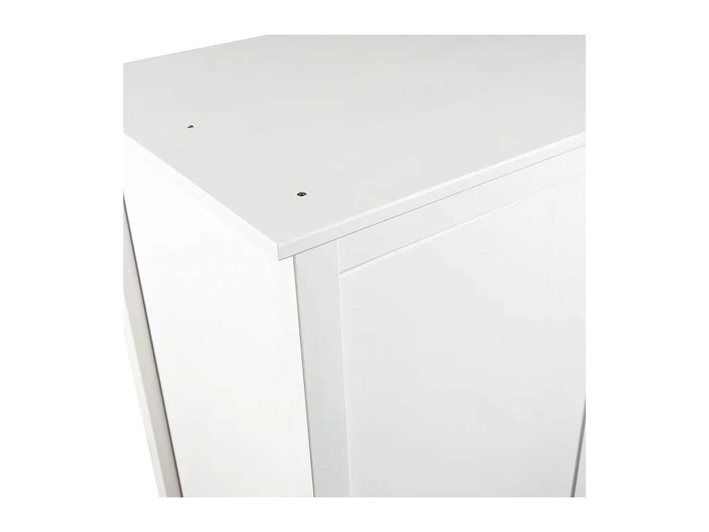 Garde-robe à 3 portes Hill Range Blanc 127x50x170 Pin solide 2