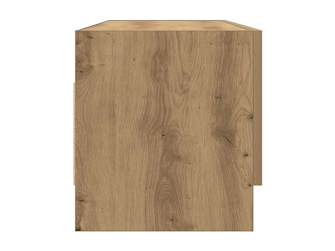 Garde-robe chêne artisanal 100x32,5x35 bois d'ingénierie