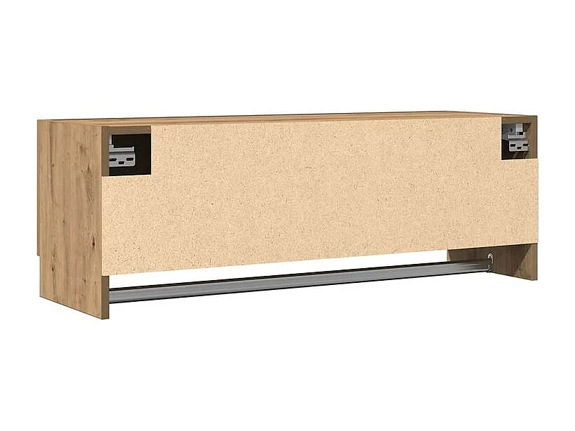 Garde-robe chêne artisanal 100x32,5x35 bois d'ingénierie