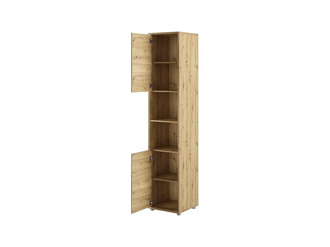 Colonne de rangement avec étagères chêne artisan Noby 45cm