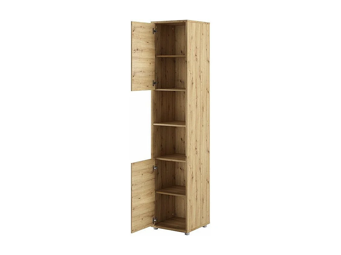 Colonne de rangement avec étagères chêne artisan Noby 45cm