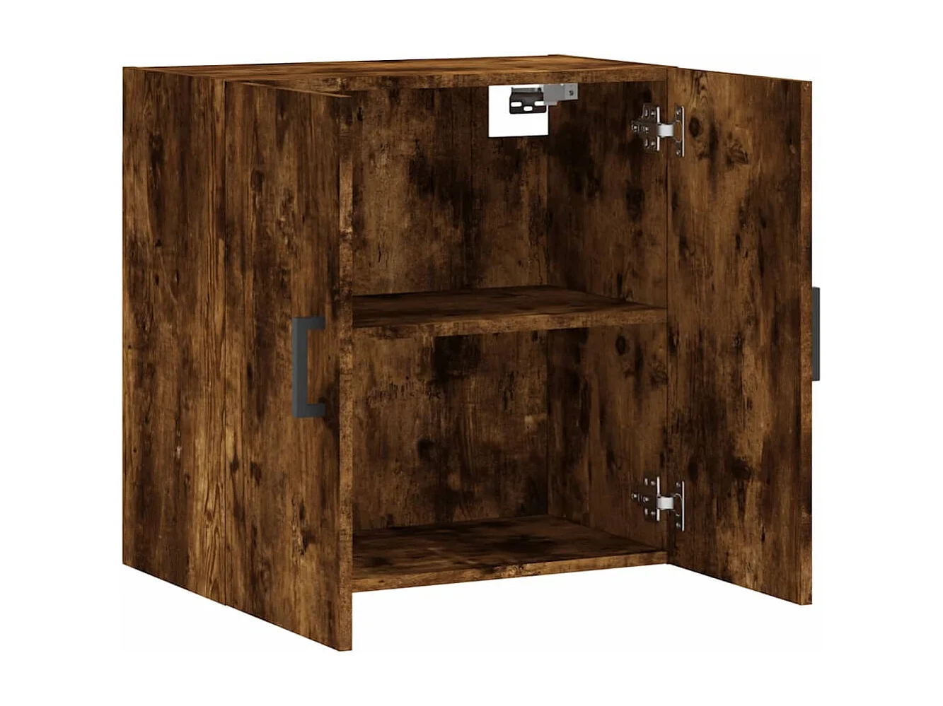 Armoire murale chêne fumé 60x31x60 bois d'ingénierie