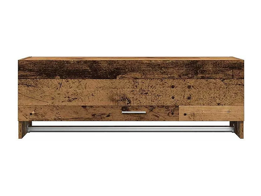 Garde-robe vieux bois 100x32,5x35 bois d'ingénierie