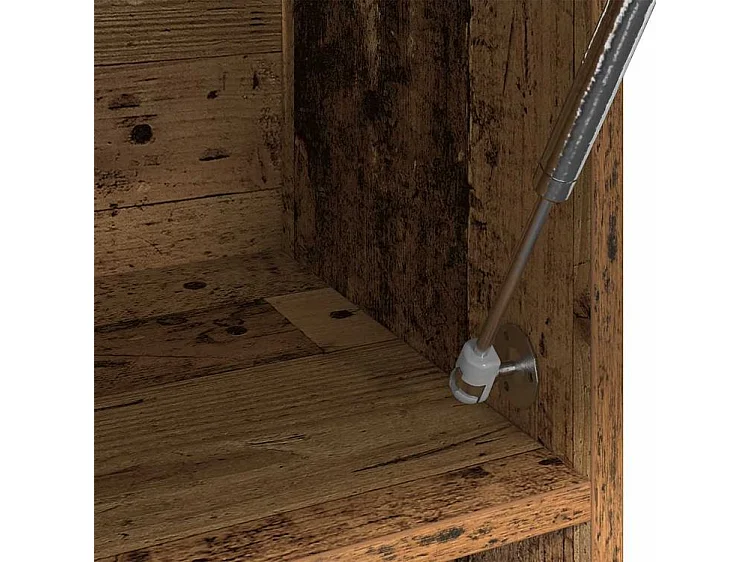 Garde-robe vieux bois 100x32,5x35 bois d'ingénierie