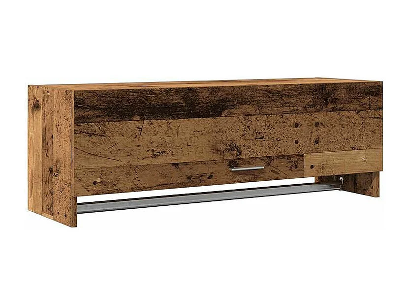 Garde-robe vieux bois 100x32,5x35 bois d'ingénierie