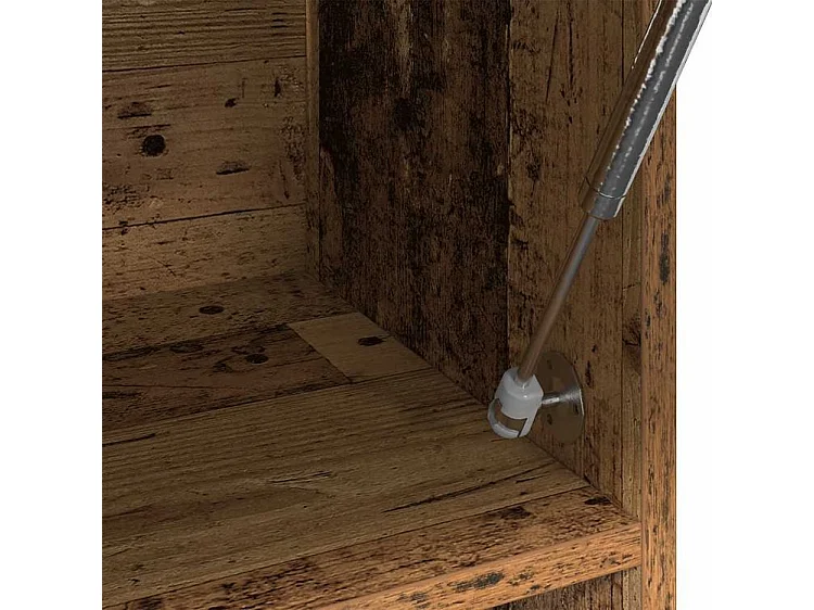 Meuble d’entrée mural avec penderie 100cm – Modèle Refleta-Marron noisette