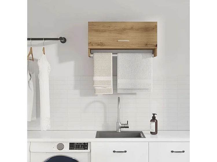 Armoire en chêne artisanal 70x32,5x35 bois d'ingénierie