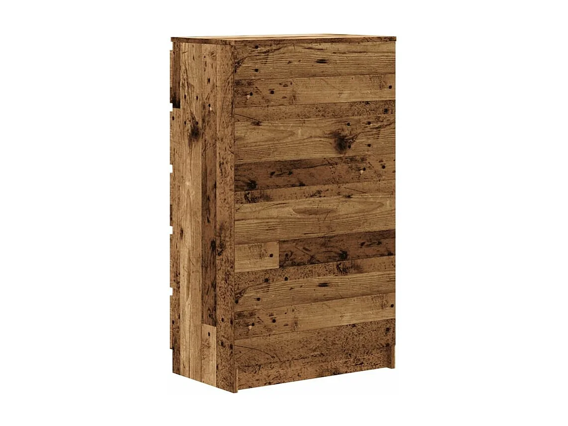 Commode haute 5 tiroirs Klasko 60cm - Bois d'ingénierie-Couleur Marron clair