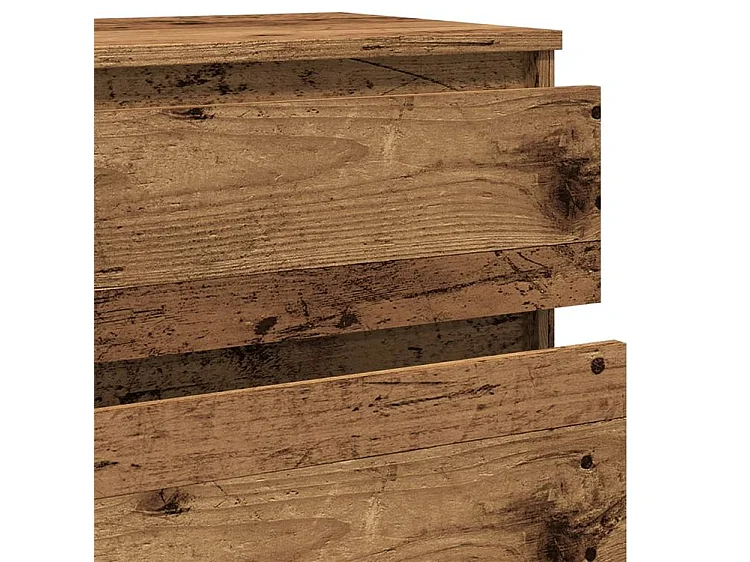 Commode haute 5 tiroirs Klasko 60cm - Bois d'ingénierie-Couleur Marron clair