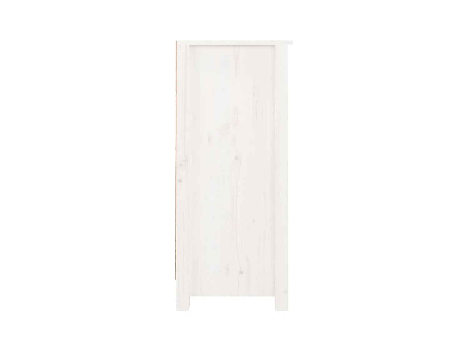 Chiffonnier Blanc 40x35x80 Bois massif de pin 2