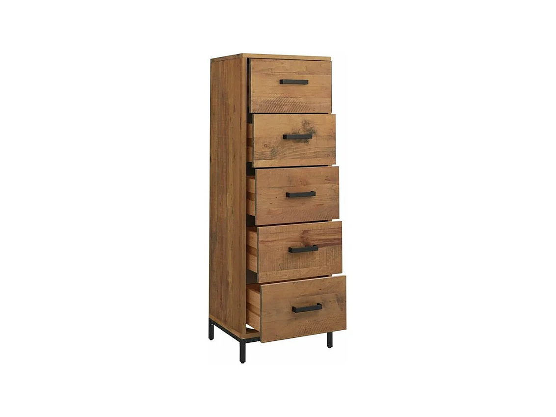 Chiffonnier 42x35x110 Bois de pin massif