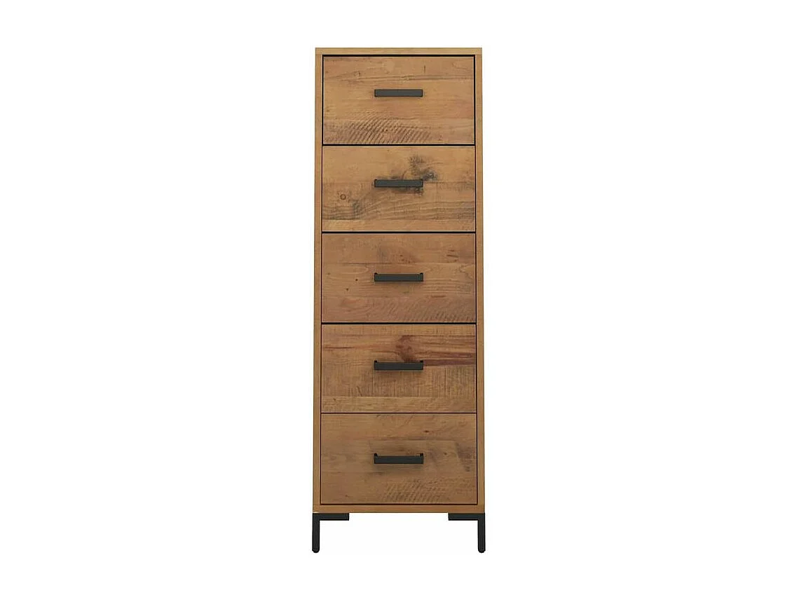 Chiffonnier 42x35x110 Bois de pin massif
