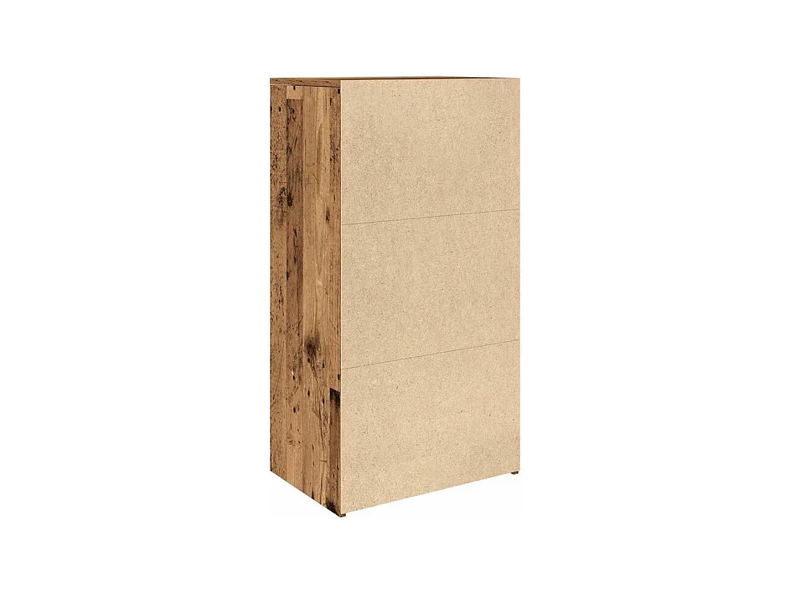 Chiffonnier avec 6 tiroirs vieux bois 50x34x96 bois d'ingénierie