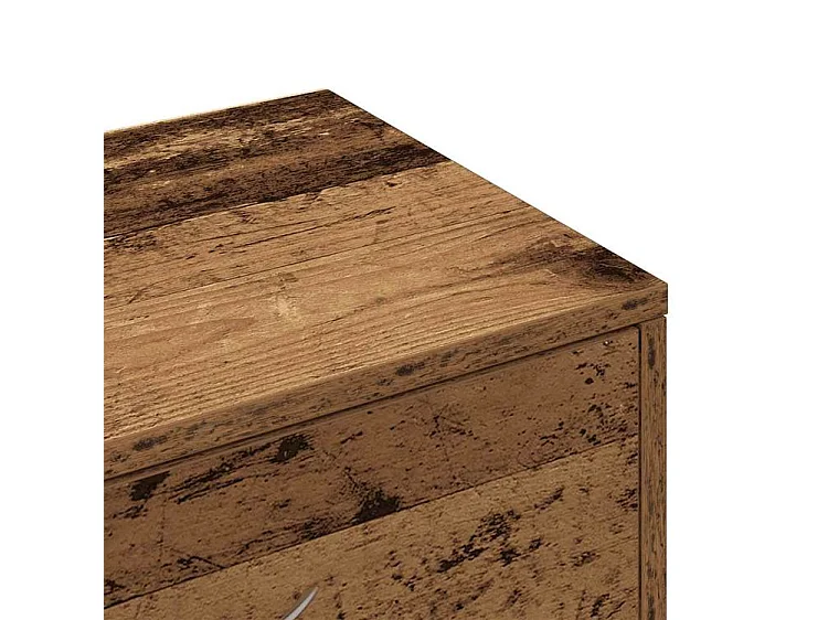 Chiffonnier avec 6 tiroirs vieux bois 50x34x96 bois d'ingénierie