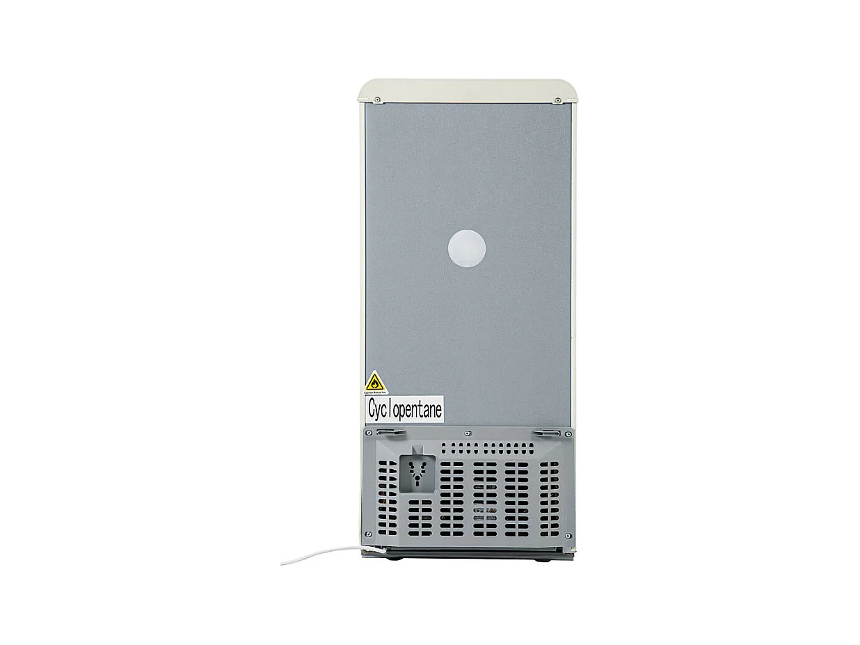 Réfrigérateur 22L+38L, double porte avec LED et pieds réglables, classe E, -27°C-13°C, 102 kWh/an, Blanc, 42x45.5x88.8cm