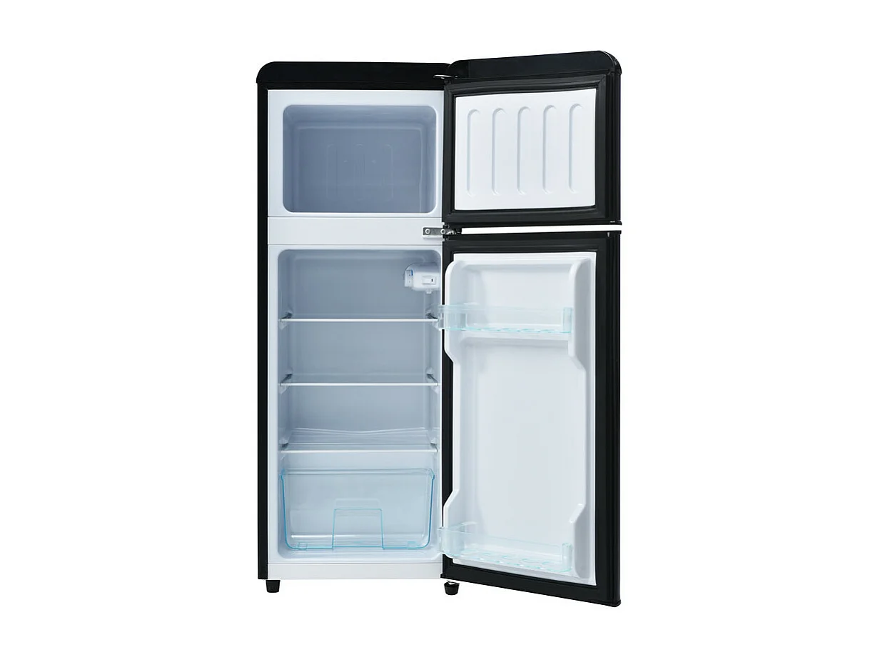 Koelkast 28L+64L, -27°C~13°C, 116 kWh/jaar, 45dB, energie-efficiëntie D, Zwart, 41x45.5x105.5cm