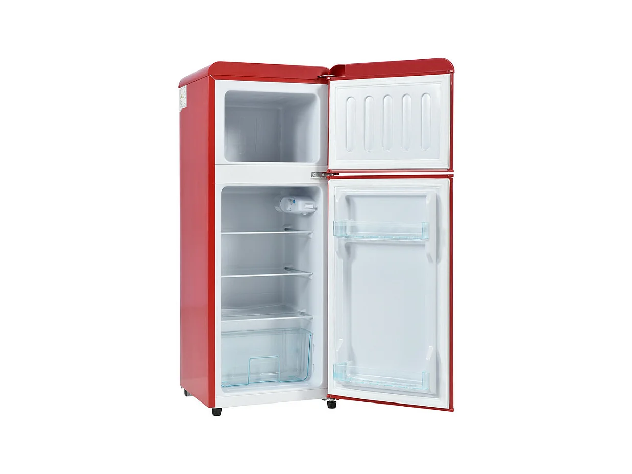 Frigorífico 28L+64L, -27°C~13°C, 116 kWh/ano, 45dB, eficiência energética D, Vermelho, 41x45.5x105.5cm