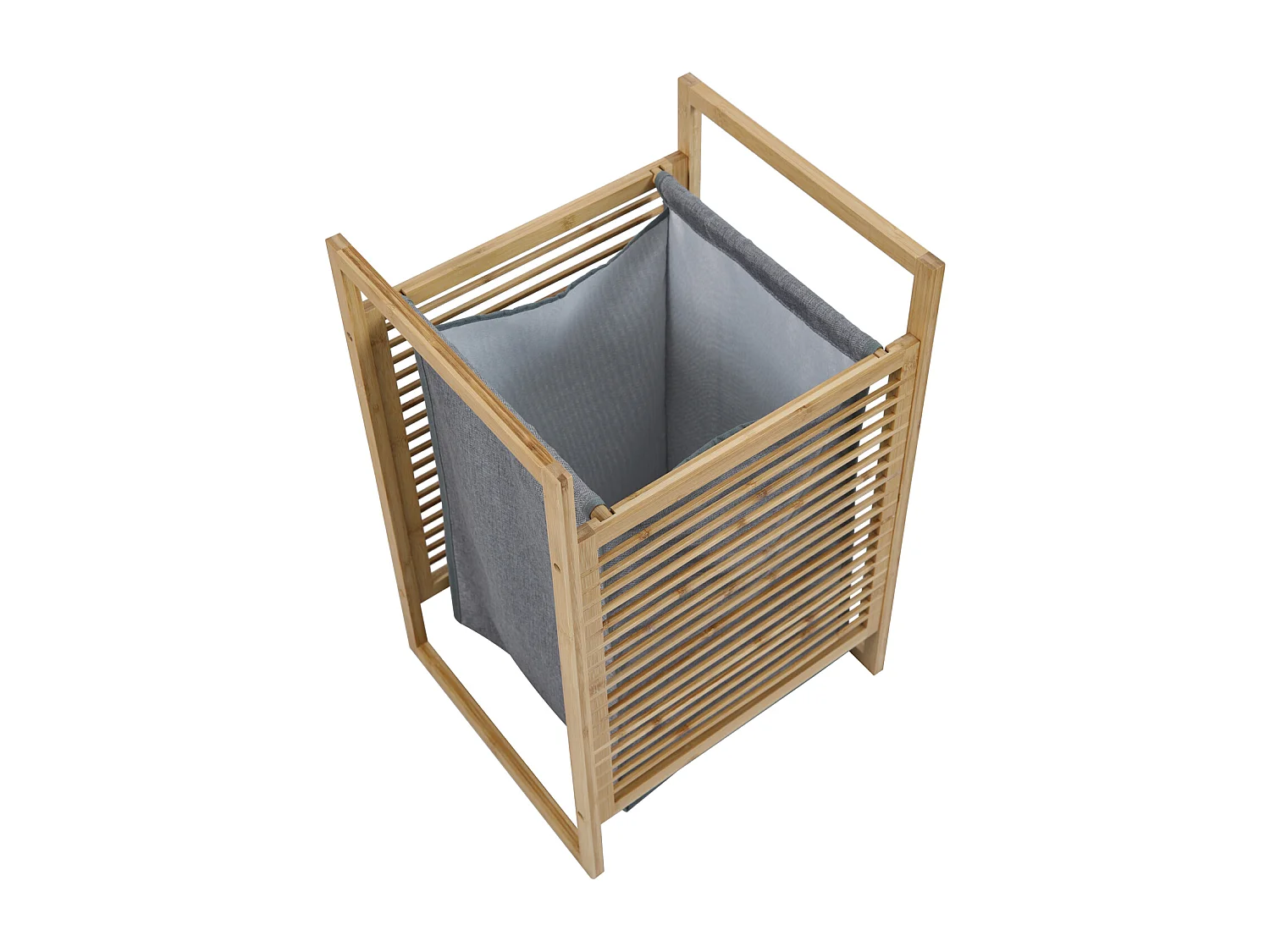 Panier à linge SVITA ILMA, coffre à linge, conteneur à linge pour linge sale, bambou