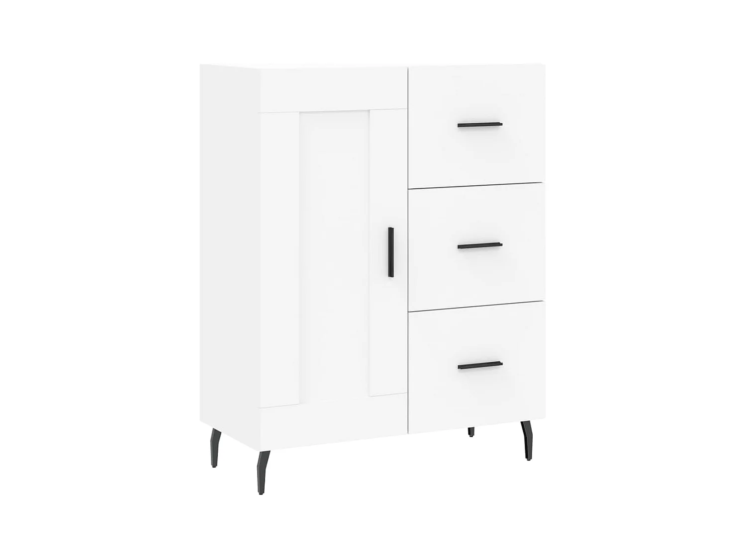 Buffet blanc 69,5x34x90 bois d'ingénierie