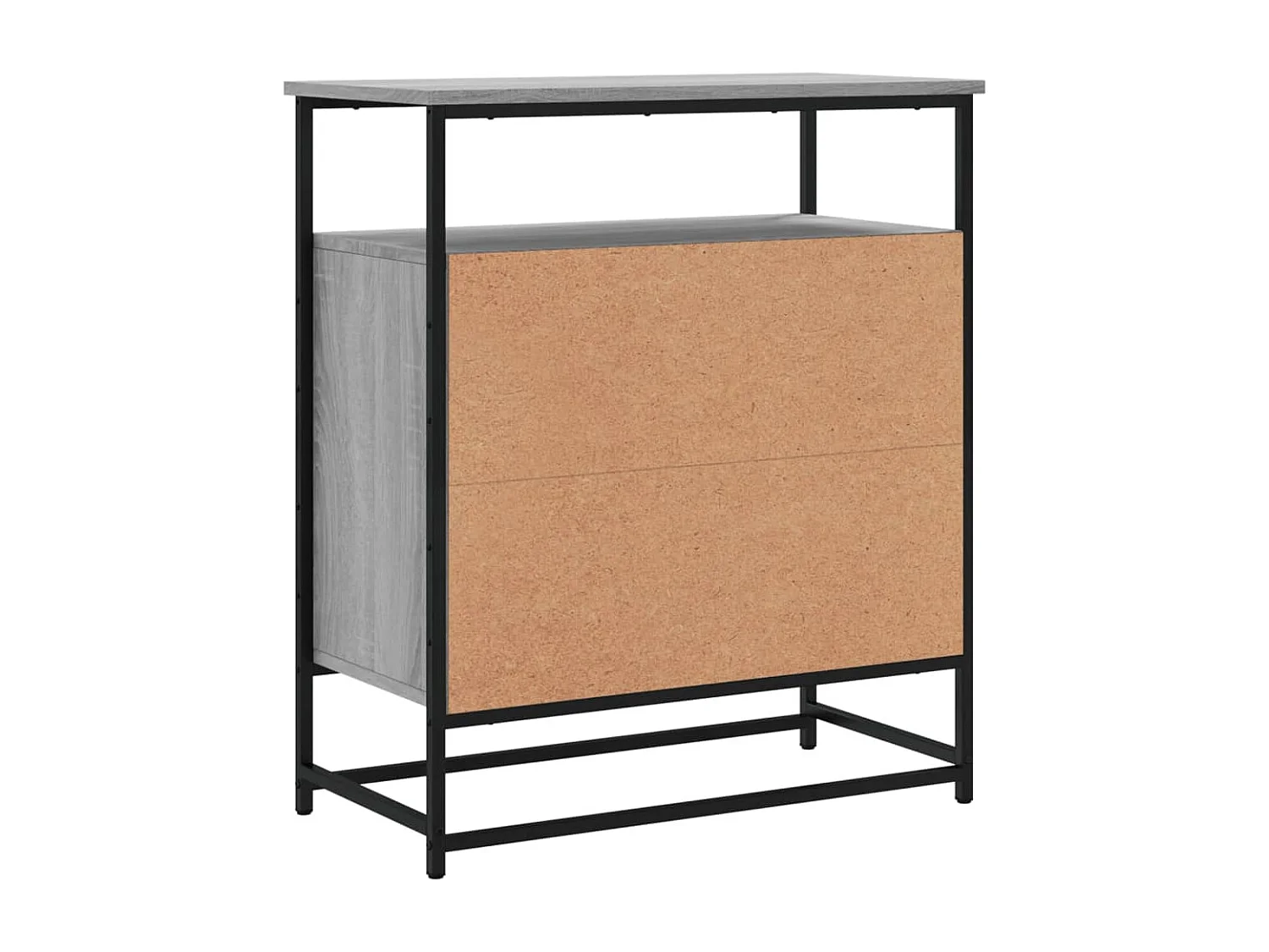 Buffet sonoma gris 69x35x80 bois d'ingénierie