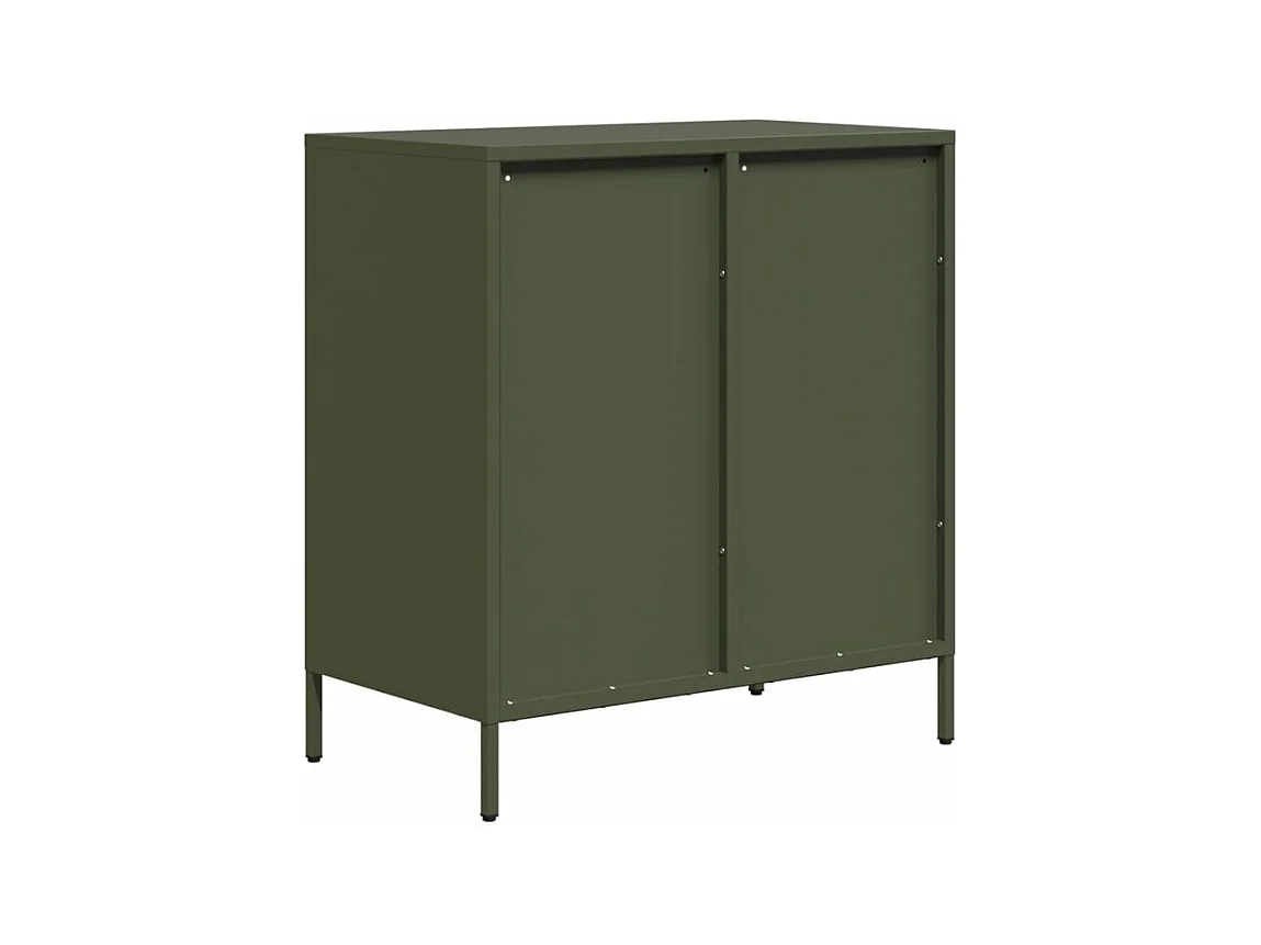 Buffet vert olive 68x39x73,5 acier laminé à froid