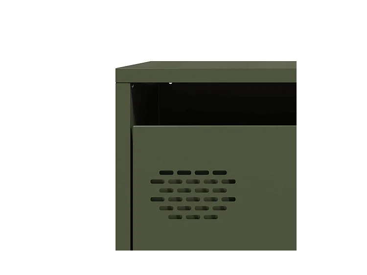 Buffet vert olive 68x39x73,5 acier laminé à froid