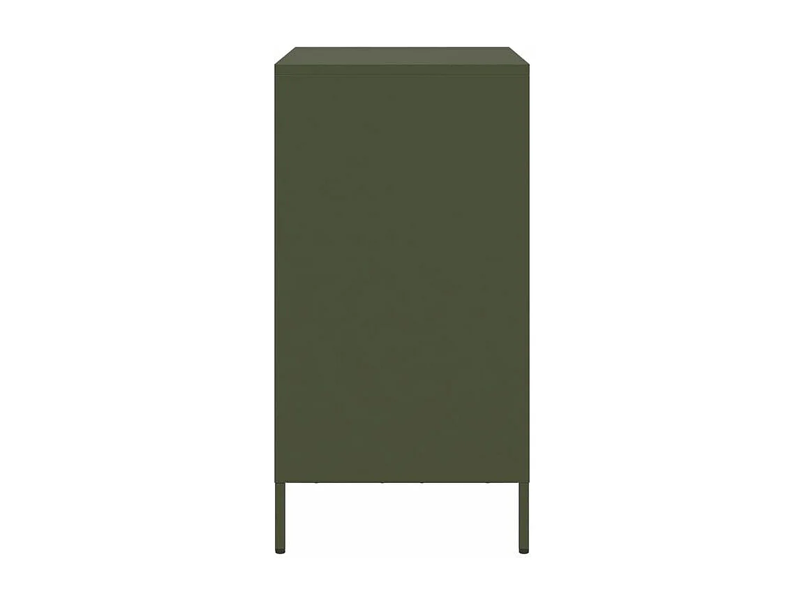 Buffet vert olive 68x39x73,5 acier laminé à froid
