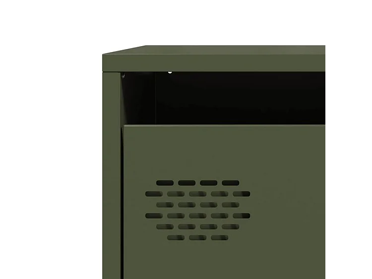 Buffet vert olive 68x39x73,5 acier laminé à froid