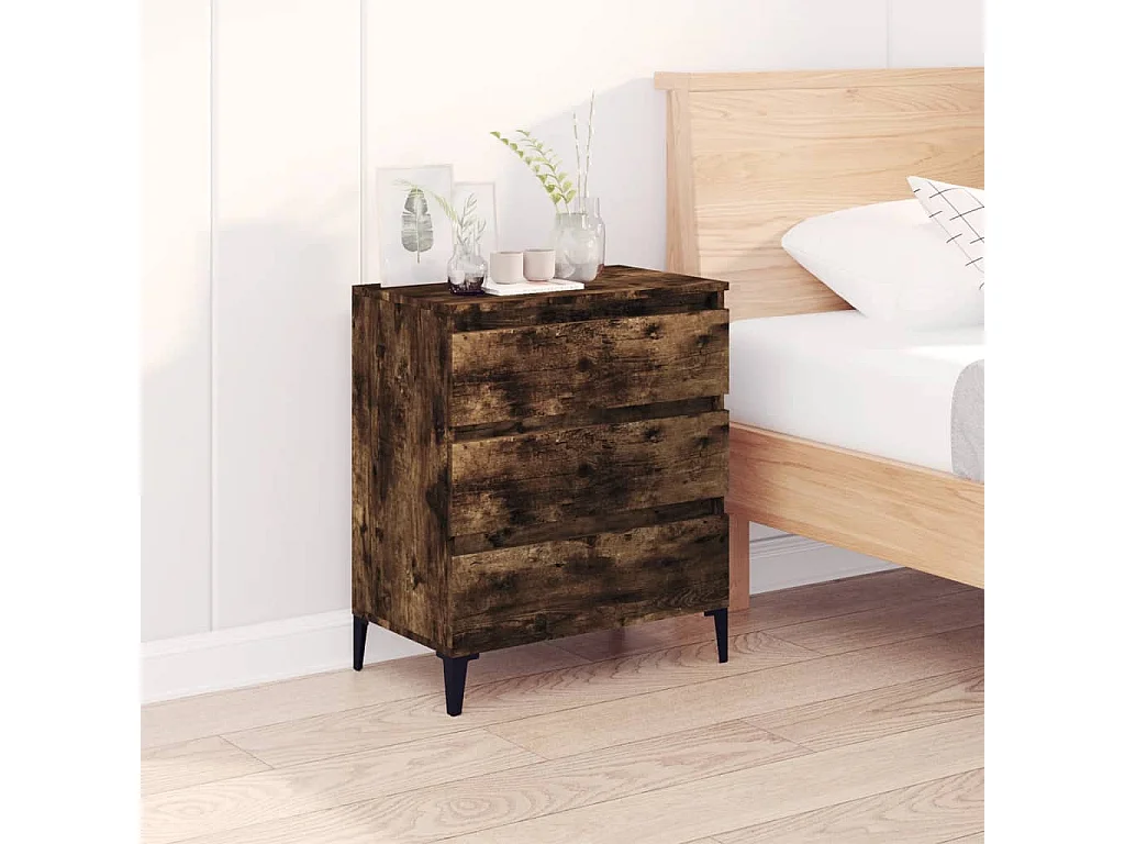 Buffet Chêne fumé 60x35x70 Bois d'ingénierie