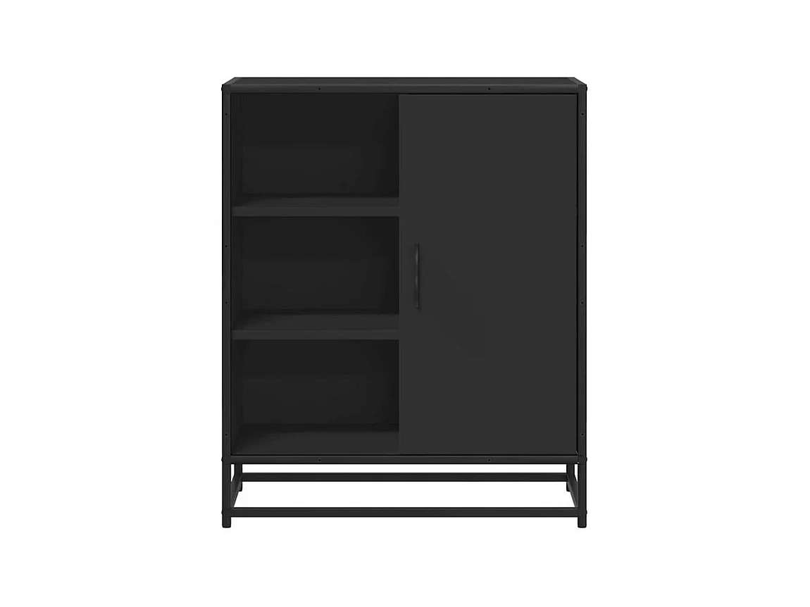 Buffet noir 62x35x76 bois d'ingénierie