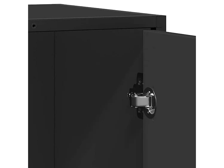 Buffet noir 62x35x76 bois d'ingénierie