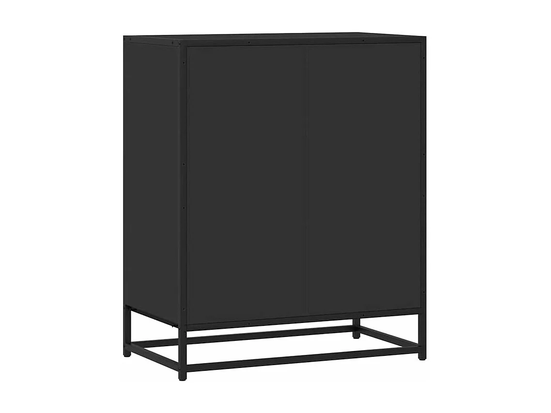 Buffet noir 62x35x76 bois d'ingénierie