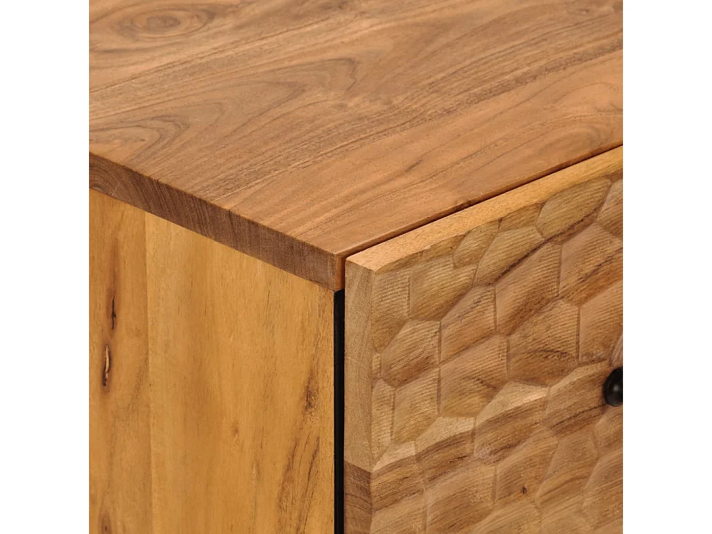 Armoire latérale 60x33x75 bois massif d'acacia