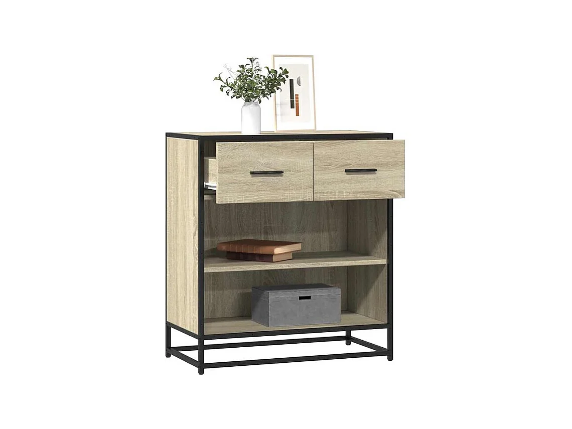 Buffet chêne sonoma 68x35x76 bois d'ingénierie