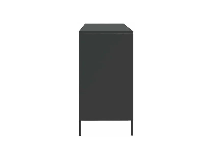 Buffet noir 135x39x73,5 acier laminé à froid