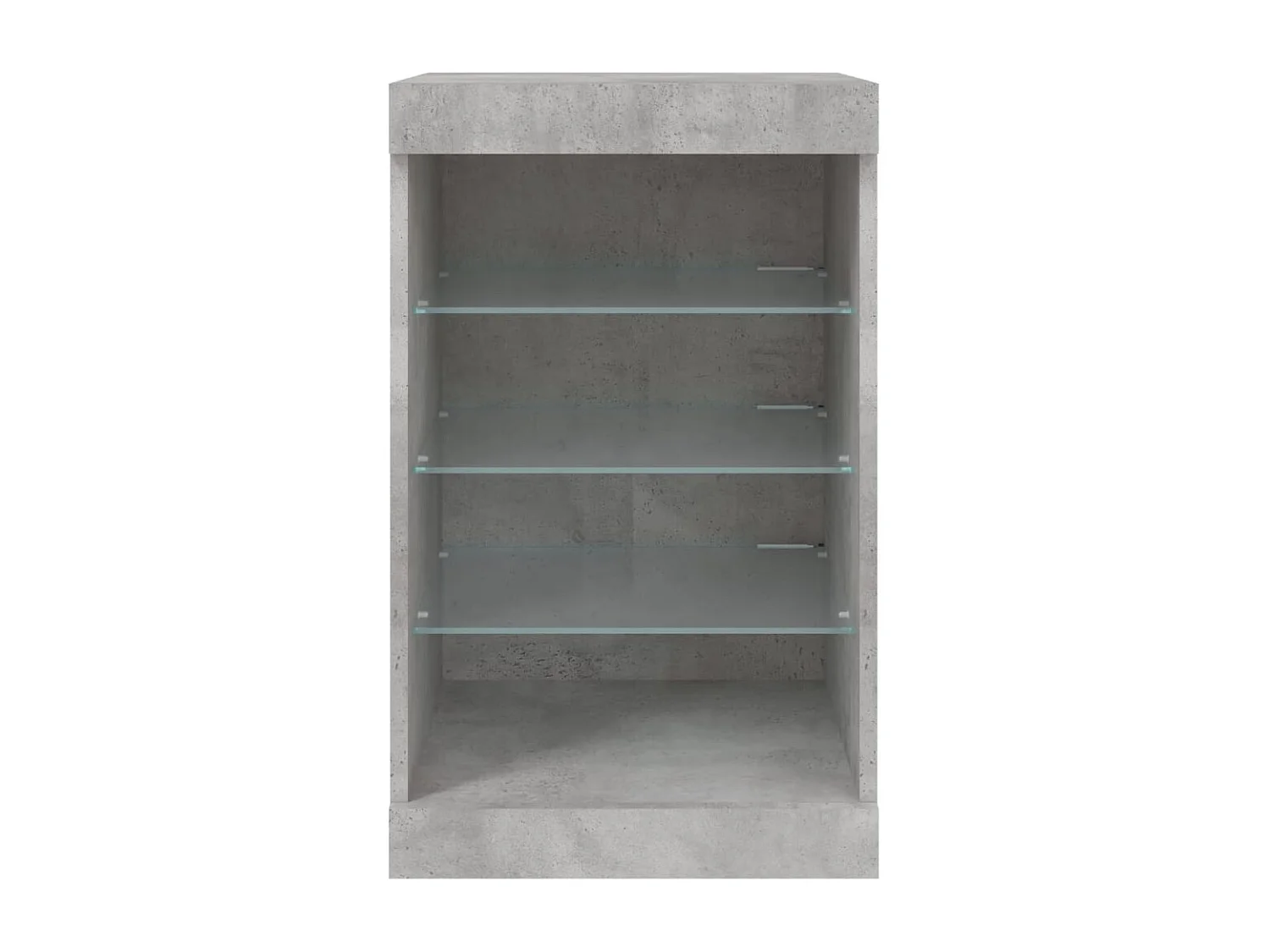 Buffet avec lumières LED gris béton 41x37x67