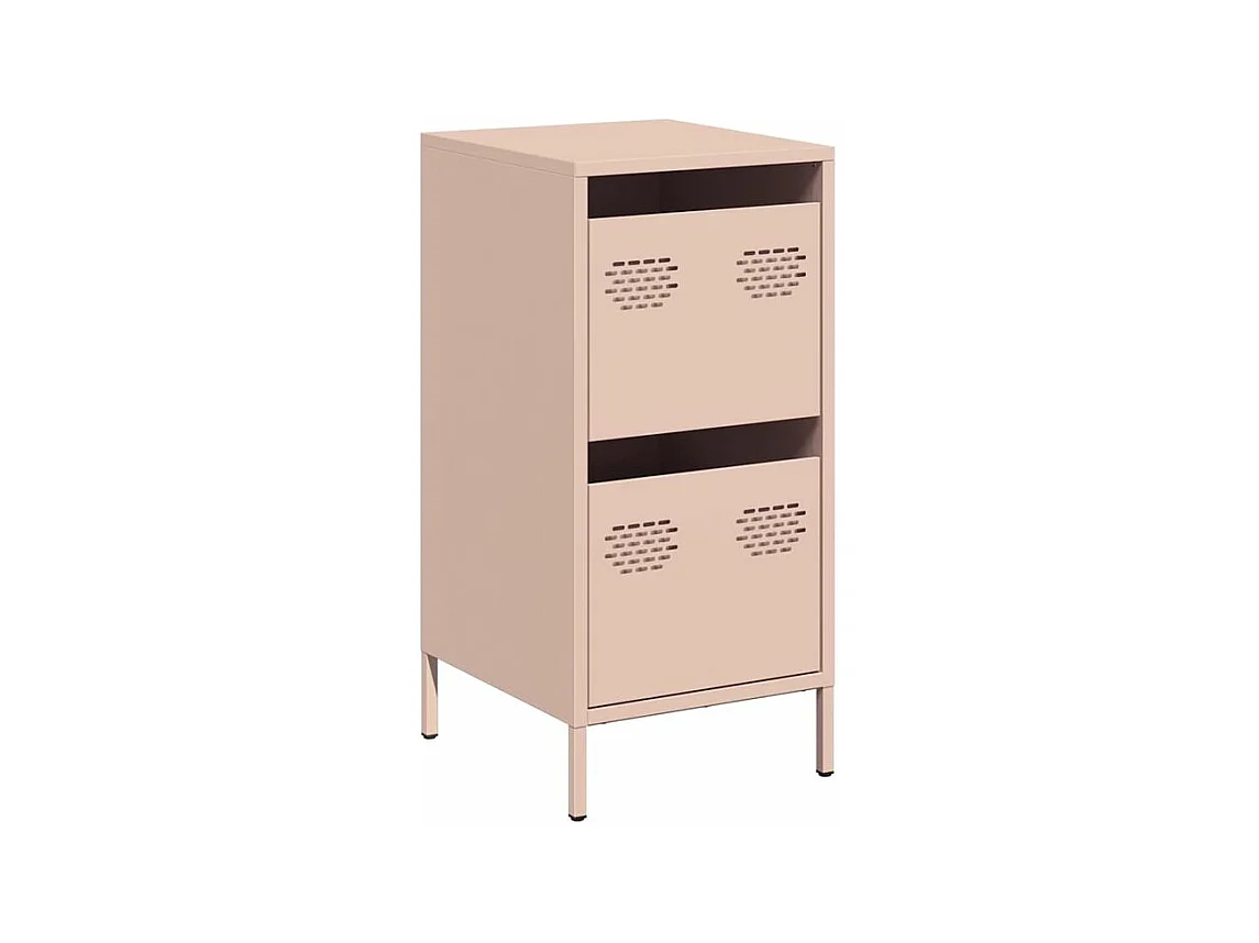 Buffet rose 35x39x73,5 acier laminé à froid