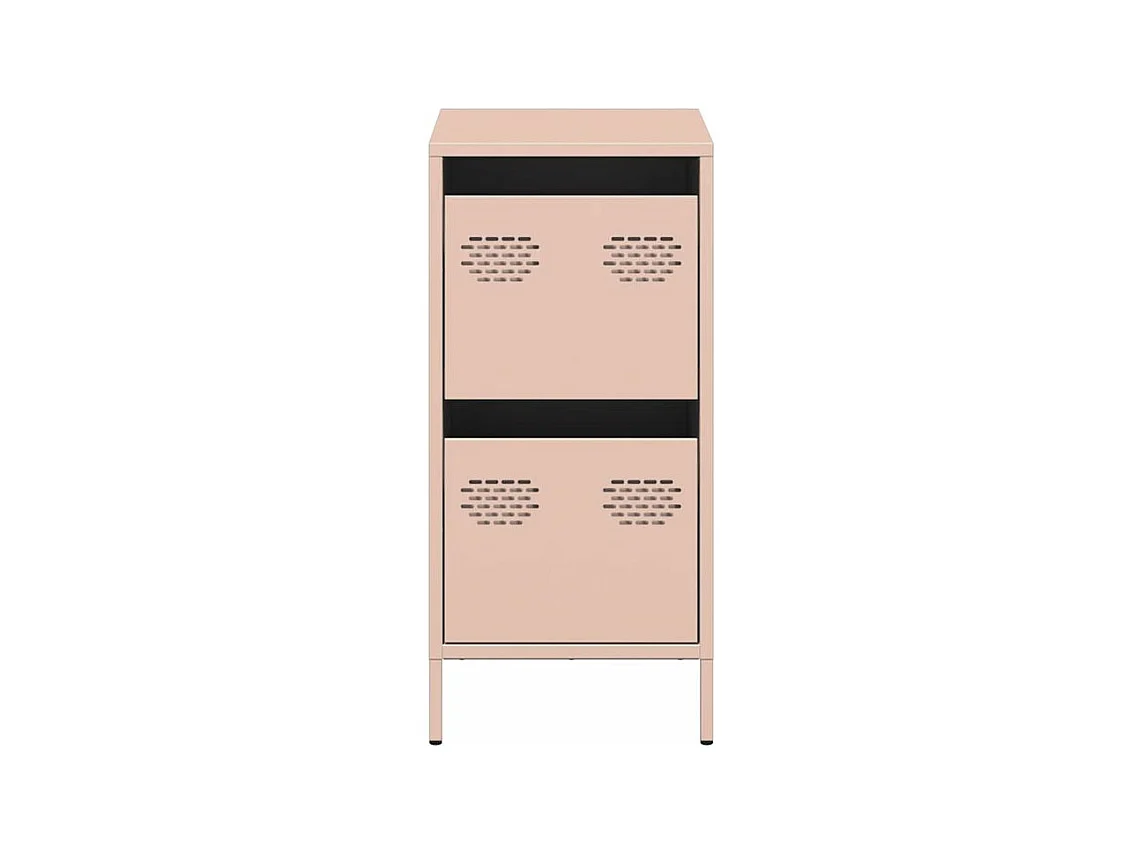 Buffet rose 35x39x73,5 acier laminé à froid