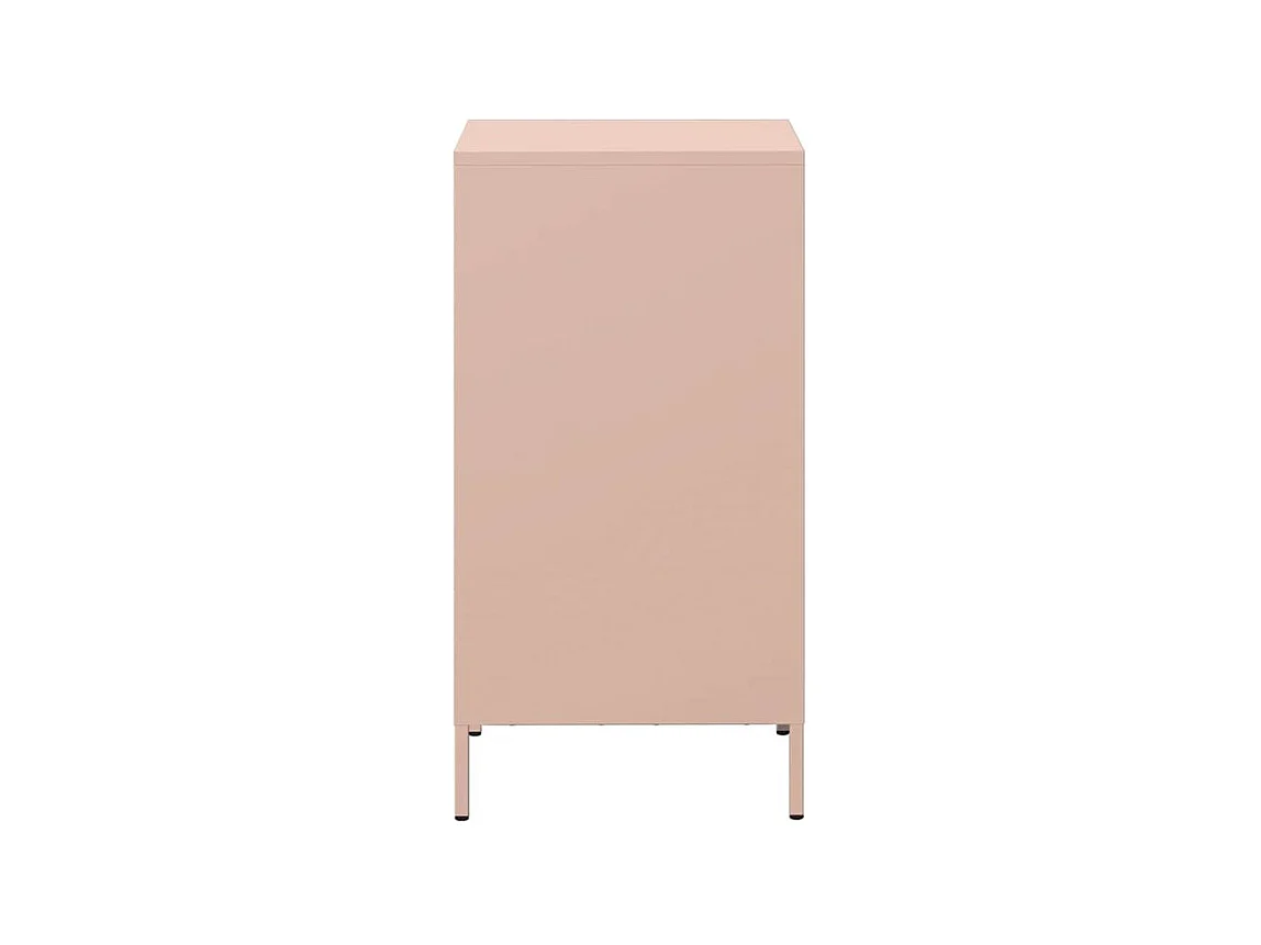 Buffet rose 35x39x73,5 acier laminé à froid