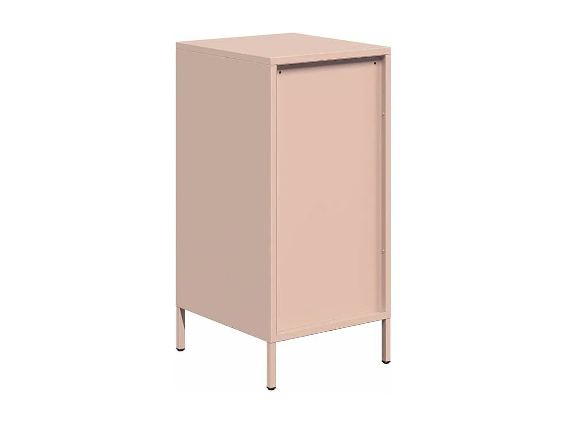 Buffet rose 35x39x73,5 acier laminé à froid
