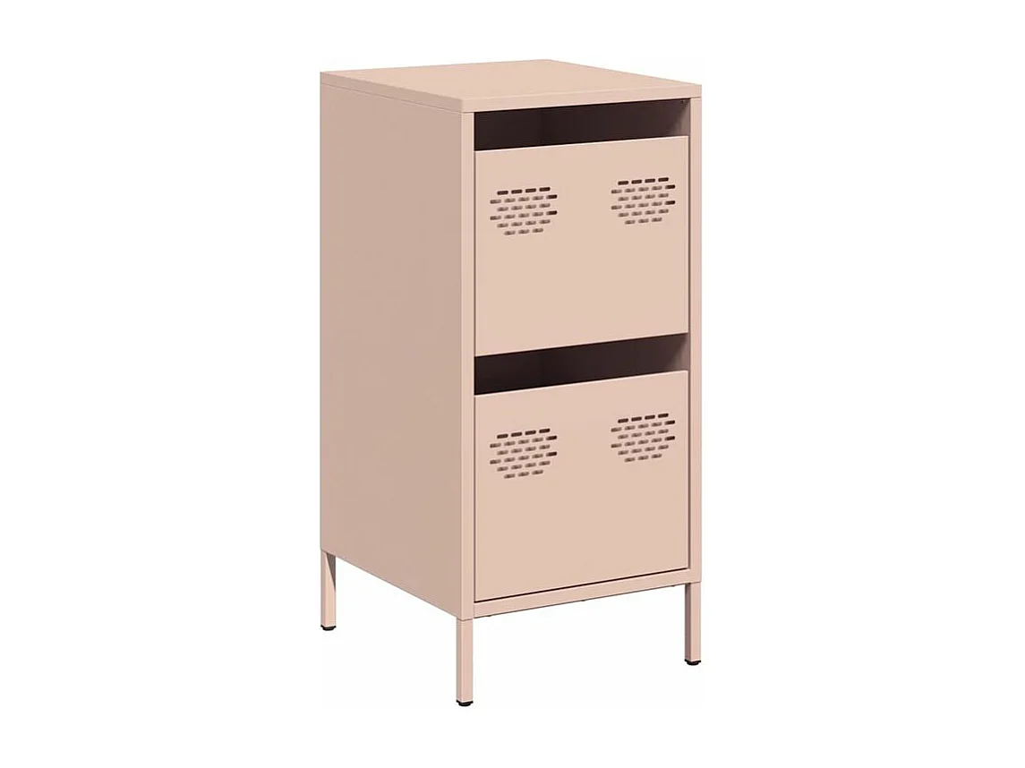 Buffet rose 35x39x73,5 acier laminé à froid