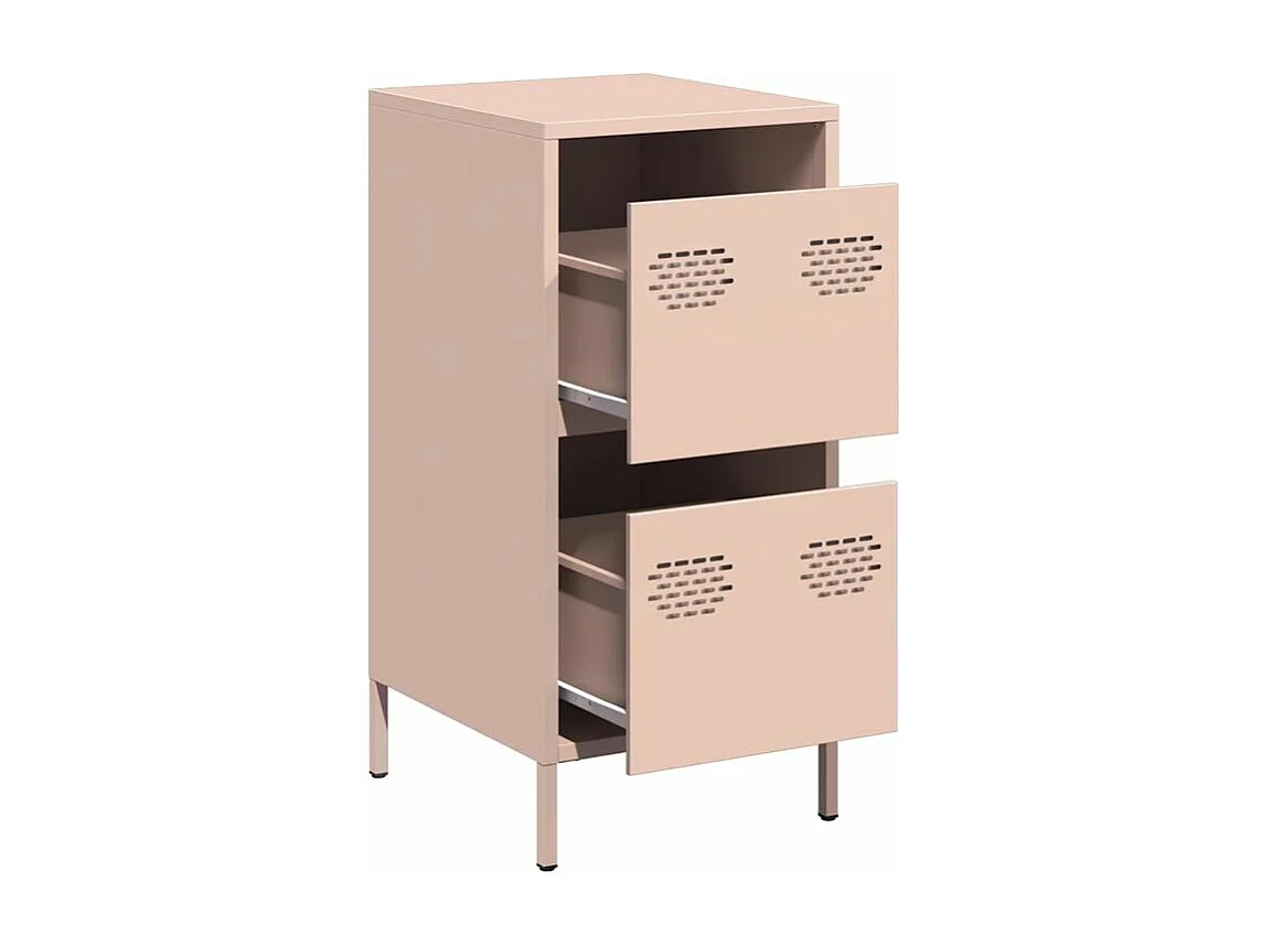 Buffet rose 35x39x73,5 acier laminé à froid