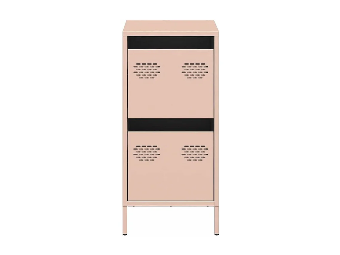 Buffet rose 35x39x73,5 acier laminé à froid