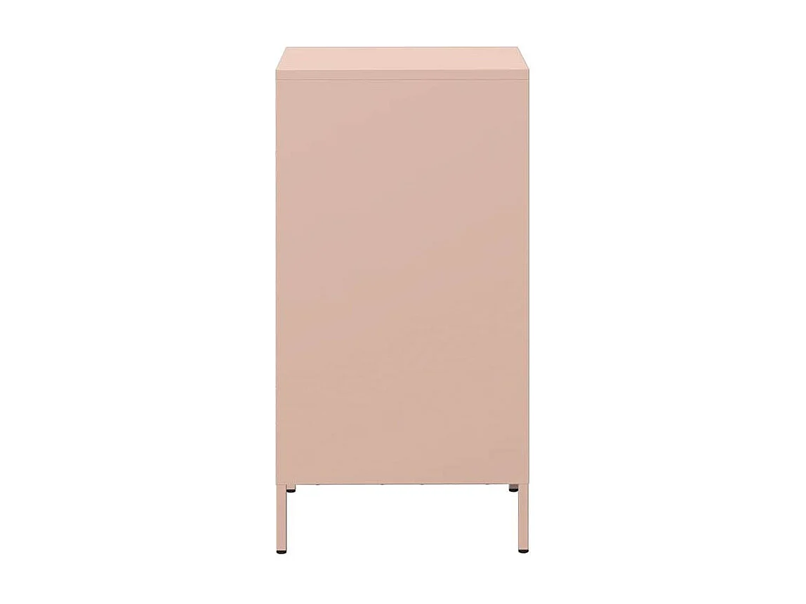 Buffet rose 35x39x73,5 acier laminé à froid