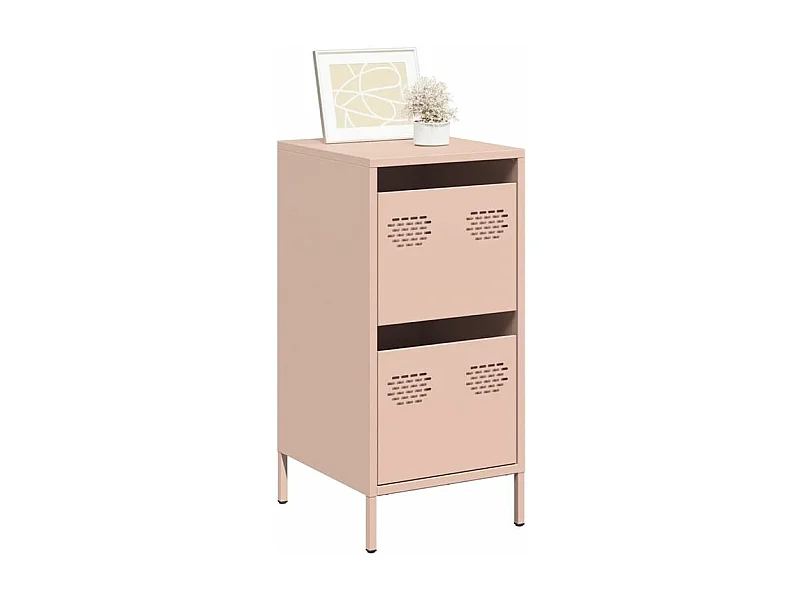 Buffet rose 35x39x73,5 acier laminé à froid