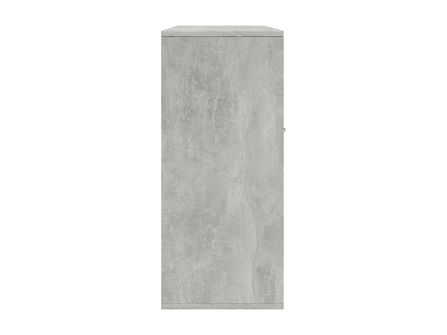 Petit buffet 3 portes et 1 tiroir Homa L 88cm - Gamme intemporelle-Couleur Gris béton