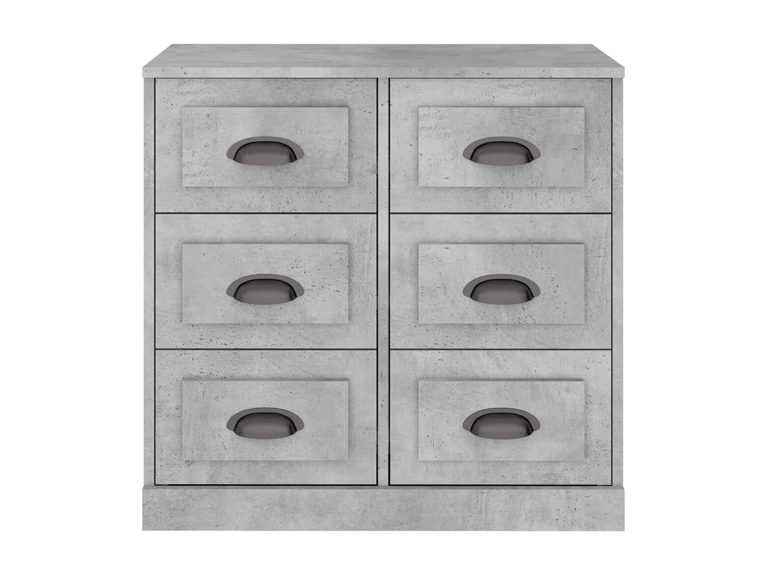 Buffet gris béton 70x35,5x67,5 bois d'ingénierie