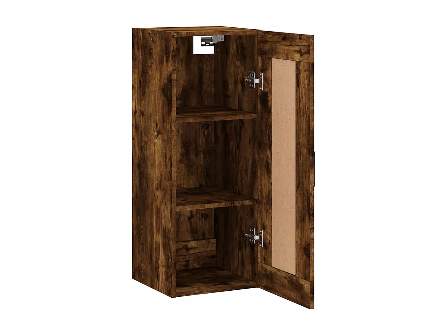 Armoire murale chêne fumé 34,5x34x90 bois d'ingénierie